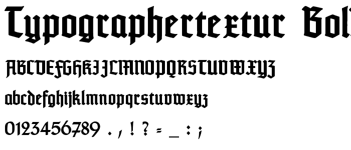TypographerTextur Bold font
